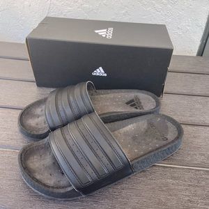 Adidas Boost Slides Black Size 9